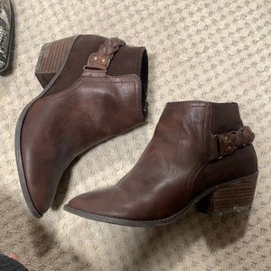 Brown Western Booties